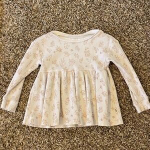 Easy Peasy Size 2T Long Sleeved Peplum Shirt